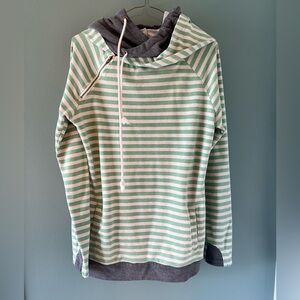 LAST CHANCE Mint to Be Ampersand Ave Double Hood Sweatshirt